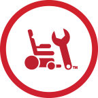 icon of a scooter and wrench