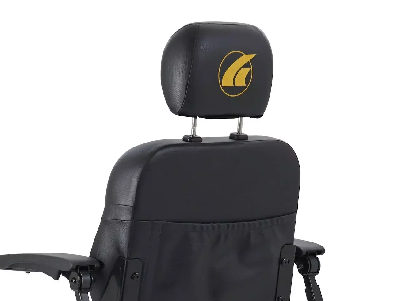 Powerchair adjustable headrest