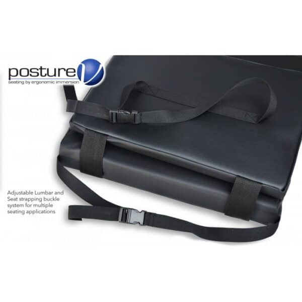 Posture-Mate® V Seat and Back Cushion Combo - Chair Straps