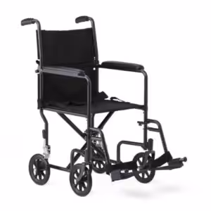 Medline Basic Steel Transport Chairs with 8″ Wheels