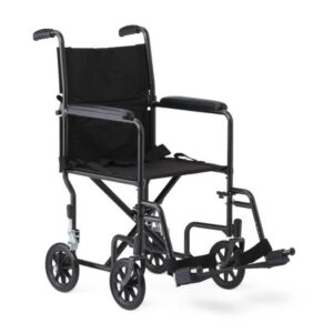 Medline Basic Steel Transport Chairs with 8″ Wheels